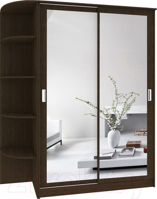 Шкаф-купе Кортекс-мебель Лагуна ШК05-02 (венге, левая консоль)