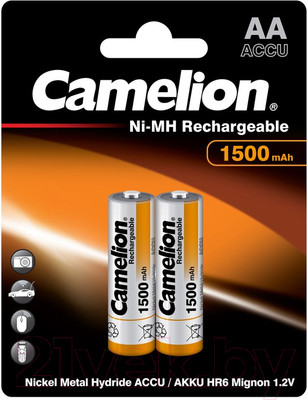 Комплект аккумуляторов Camelion NH-AA1500BP2 (2шт)