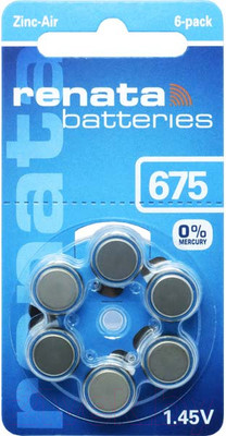 Комплект батареек Renata ZA-675 BL-6 1.4V