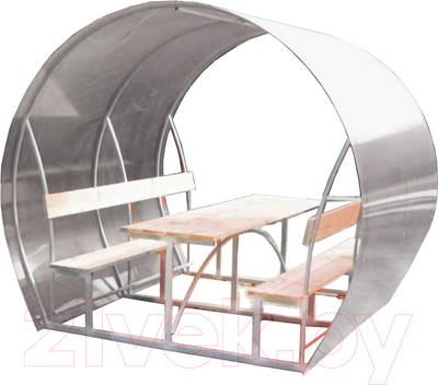 Беседка КомфортПром Пион 2м с покрытием (молочный)