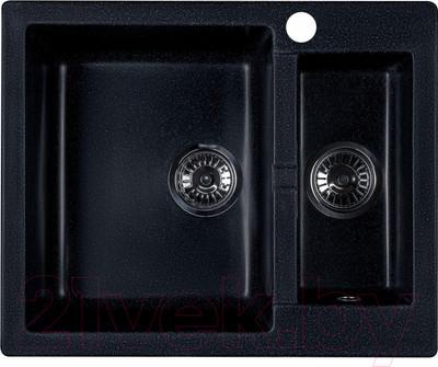 Мойка кухонная БелЭворс Duet L (черный)