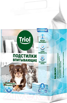 Одноразовая пеленка для животных Triol 30551001 (6шт)