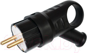 Вилка штепсельная Bylectrica В16-385 (черный)