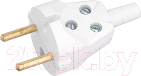 Вилка штепсельная Bylectrica В6-215 (белый)