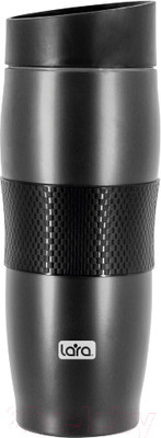 Термокружка Lara LR04-24 (черный)