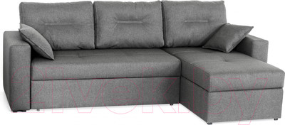 Диван угловой Мебель-Парк Торонто 1 Evolution 16 Grey рогожка (серый)