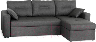 Диван угловой Мебель-Парк Торонто 1 Evolution 18 Elephant рогожка (серый-пыльный)