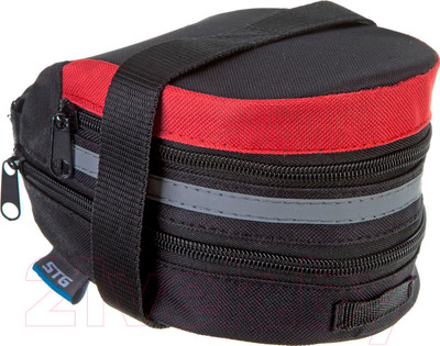 Сумка велосипедная STG 13014 / Х83841 (черный/красный)