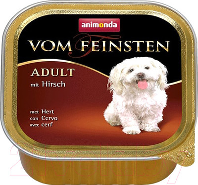 Влажный корм для собак Animonda Vom Feinsten Adult с олениной (150г)