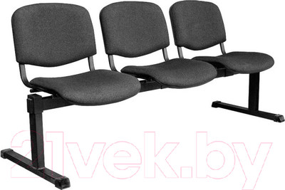 Секция стульев UTFC Изо 3 BL (С73/серый)