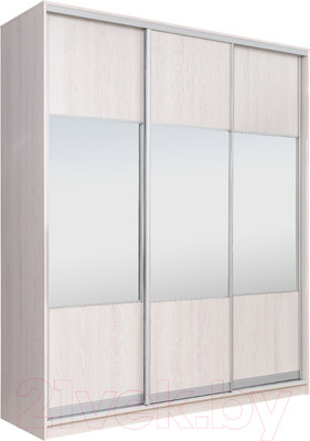 Шкаф-купе Рэйгрупп 233450 YYX Elgon РГ-07.01 (ясень снежный/хром)