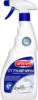 Средство для удаления известковых отложений Unicum Для удаления ржавчины и налета (500мл)