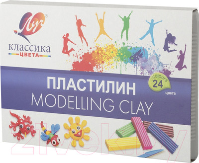 Пластилин ЛУЧ Классика / 28С 1642-08 (24цв)