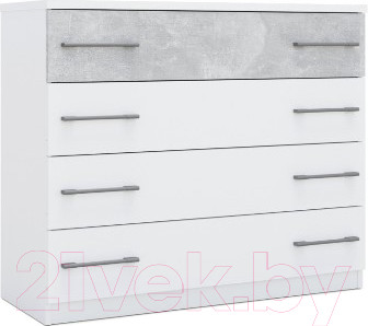 Комод Империал Аврора (белый/ателье светлый)