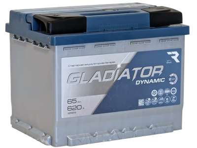 Автомобильный аккумулятор Gladiator Dynamic L+ (65 А/ч)