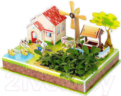 Набор для выращивания растений Darvish 3D Мельничный садик / DV-T-2178-1 (23эл)