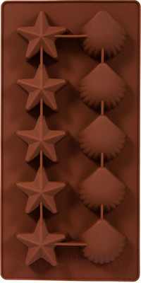 Форма для льда Marmiton Звездочки и ракушки 16002