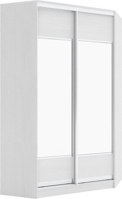 Шкаф-купе Кортекс-мебель Сенатор ШК30 Геометрия ДСП с зеркалом (белый)