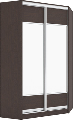 Шкаф-купе Кортекс-мебель Сенатор ШК30 Геометрия ДСП с зеркалом (венге)