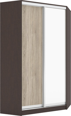 Шкаф-купе Кортекс-мебель Сенатор ШК30 Классика ДСП с зеркалом (венге/дуб сонома)