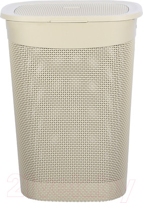 Корзина для белья Эльфпласт Ariana EP514 (55л, бежевый)