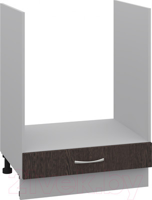 Шкаф под духовку Кортекс-мебель Корнелия Лира НШ60д (венге)