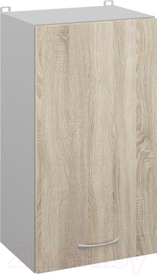 Шкаф навесной для кухни Кортекс-мебель Корнелия Лира ВШ40 (дуб сонома)