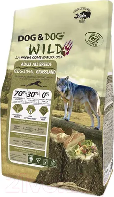 Сухой корм для собак Gheda Petfood Dog&Dog Wild Regional Grassland со свининой, ягненком и буйволом (12кг)