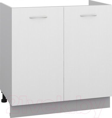 Шкаф под мойку Кортекс-мебель Корнелия Лира НШ80м (белый)