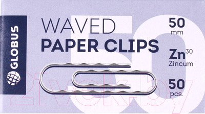Скрепки Globus Г50-50Ц (50шт)
