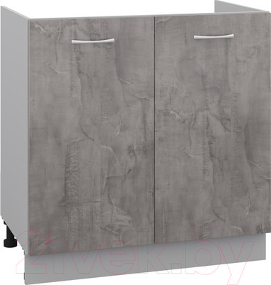 Шкаф под мойку Кортекс-мебель Корнелия Лира НШ80м (оникс)