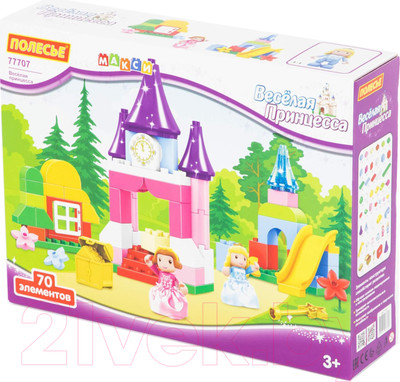 Конструктор Полесье Макси.Веселая принцесса / 77707 (70эл)