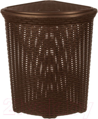 Корзина для белья Violet Ротанг / 235001 (60л, коричневый)