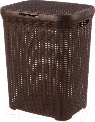 Корзина для белья Violet Ротанг / 186001 (60л, коричневый)