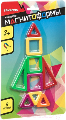 Конструктор магнитный Bondibon Магнитоформы / ВВ4405 (9дет.)