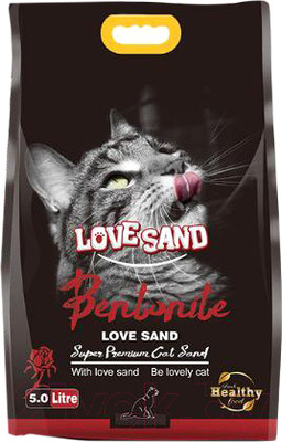 Наполнитель для туалета Love Sand Роза / LS-007 (5л)