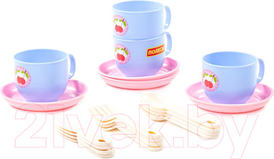 Набор игрушечной посуды Полесье Минутка / 80264 (на 4 персоны)