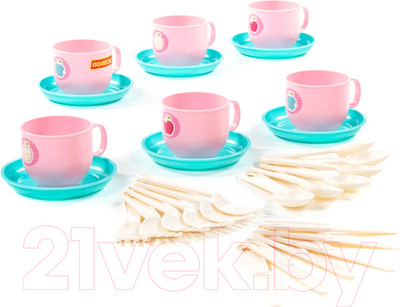 Набор игрушечной посуды Полесье Минутка / 80288 (на 6 персон)