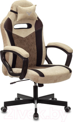 Кресло геймерское Бюрократ Zombie Viking 6 Knight (коричневый/бежевый)