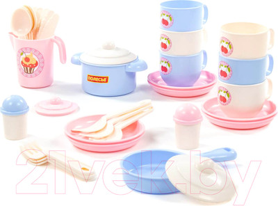 Набор игрушечной посуды Полесье Хозяюшка / 80165 (на 6 персон)