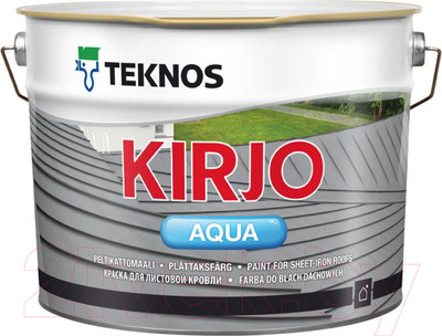 Краска Teknos Kirjo Aqua Base 1 (9л, белый)