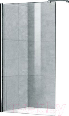 Стеклянная шторка для ванны Cezares Liberta-V-1-80/155-C-Cr