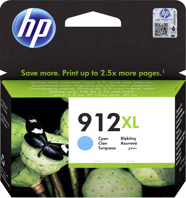 Картридж HP 912XL High Yield Cyan (3YL81AE)