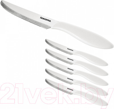 Набор столовых ножей Tescoma Presto 863054.11 (6шт, белый)