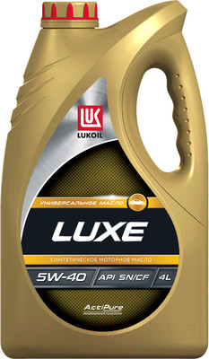 Моторное масло Лукойл Люкс SAE 5W40 SN/CF / 207465 (4л)