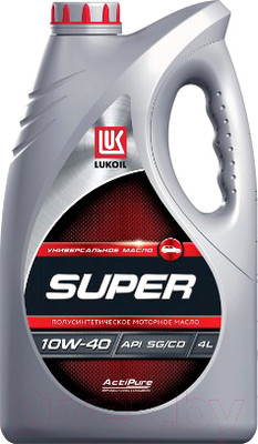 Моторное масло Лукойл Супер 10W40 SG/CD / 19192 (4л)