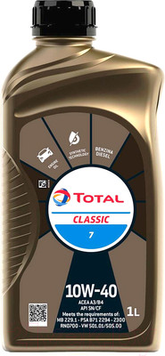 Моторное масло Total Classic 7 10W40 / 213752 (1л)