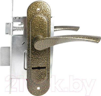 Замок врезной Птимаш ЗВ9-4.07 / ЗВ9-0623 (бронза)