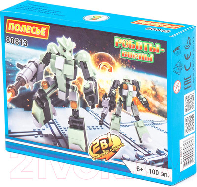 Конструктор Полесье Классик Роботы-воины-1.1 / 80813 (100 элементов)