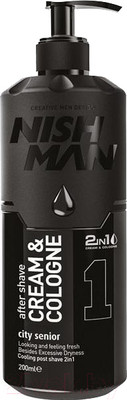Крем после бритья NishMan 01 After Shave Cream Cologne City Senior 2 in 1 (200мл)